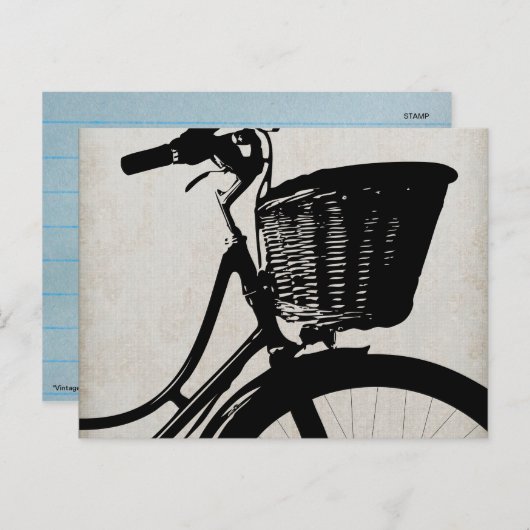 Vintages Fahrrad Postkarte (Vorne/Hinten)