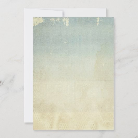 Vintages Fahrrad Rustikales Brauchtum Einladungen (Rückseite)