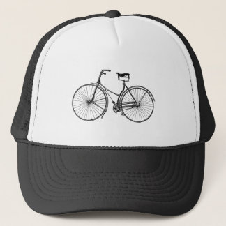 Vintages Fahrrad - Schwarz Truckerkappe