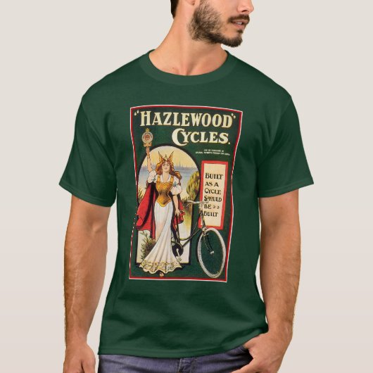 Vintages Fahrrad-Shirt: Hazlewood-Fahrräder T-Shirt (Vorderseite)