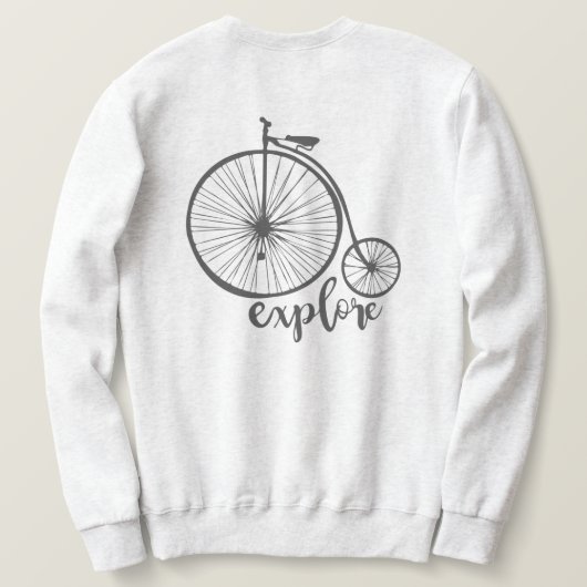 Vintages Fahrrad Sweatshirt (Design Rückseite)
