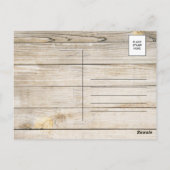 Vintages Fahrrad Vielen Dank Hochzeitskarten Postkarte (Rückseite)