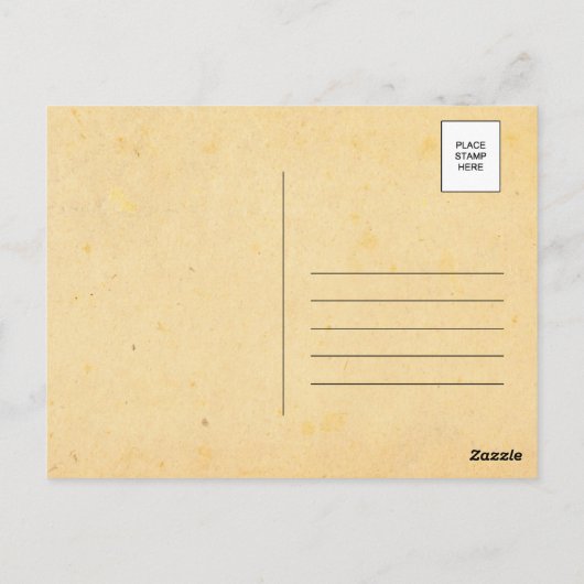 Vintages Fahrrad Vielen Dank Hochzeitskarten Postkarte (Rückseite)