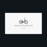 Vintages Fahrrad Visitenkarte<br><div class="desc">Geschäfts-Karte mit schwarzem Vintagem Fahrradbild.</div>