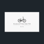 Vintages Fahrrad Visitenkarte<br><div class="desc">Geschäfts-Karte mit schwarzem Vintagem Fahrradbild.</div>