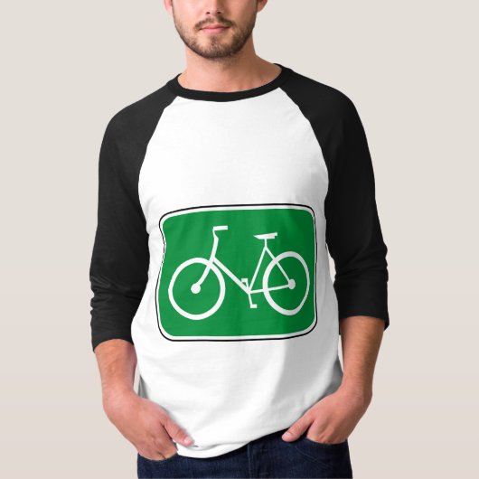 Vintages Fahrrad-Zeichen T-Shirt (Vorderseite)