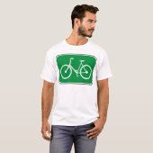 Vintages Fahrrad-Zeichen T-Shirt (Vorne ganz)