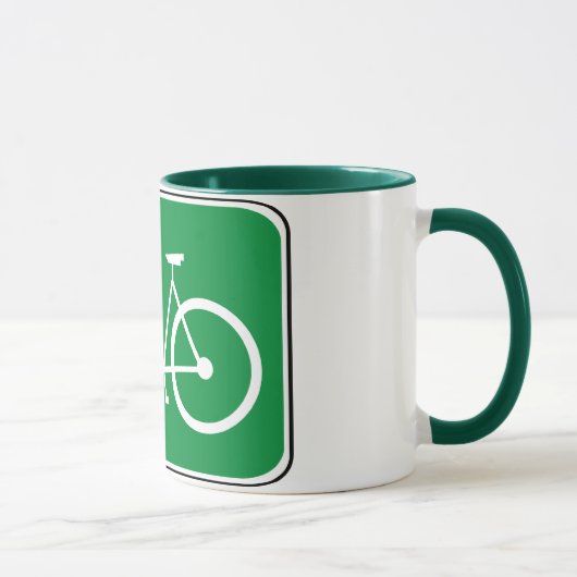 Vintages Fahrrad-Zeichen Tasse (Rechts)