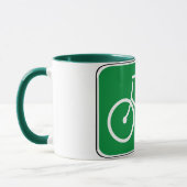 Vintages Fahrrad-Zeichen Tasse (Links)