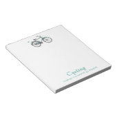 Vintages Fahrrad Zeichnend Notepad Notizblock (angewinkelt)