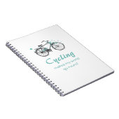 Vintages Fahrrad Zeichnend SpiralNotebook Notizblock (Rechte Seite)