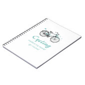Vintages Fahrrad Zeichnend SpiralNotebook Notizblock (Linke Seite)