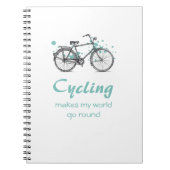 Vintages Fahrrad Zeichnend SpiralNotebook Notizblock (Vorderseite)