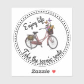 Vintages Fahrradangebot Aufkleber (Blatt)