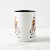 Vintages Fahrradangebot Tasse (Zentrum)