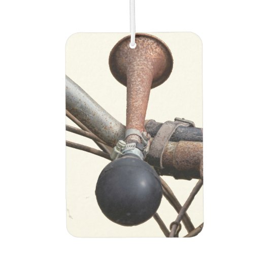 Vintages Fahrradhorn Autolufterfrischer (Vorderseite)