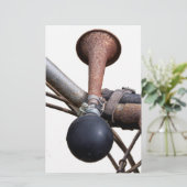 Vintages Fahrradhorn Briefpapier (Stehend Vorderseite)