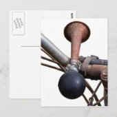 Vintages Fahrradhorn Postkarte (Vorne/Hinten)