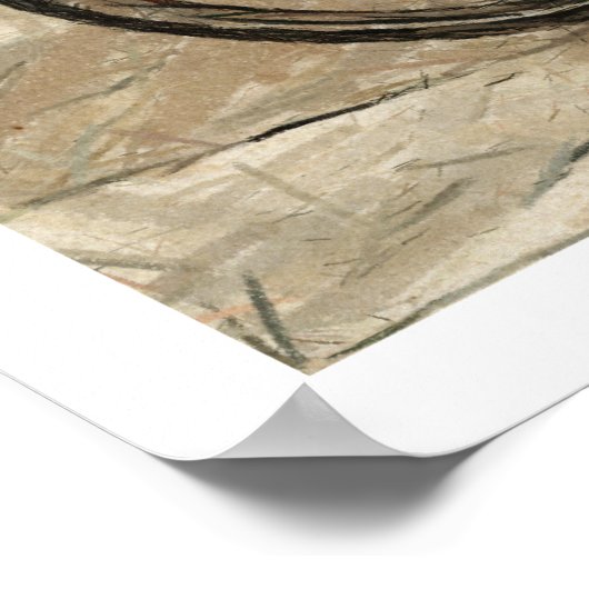 Vintages Fahrradkunstplaner Poster (Ecke)