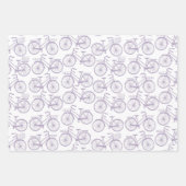 Vintages Fahrradmuster Geschenkpapier Set (Vorderseite 2)