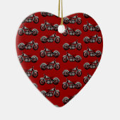 Vintages Fahrradmuster Keramikornament (Rechts)