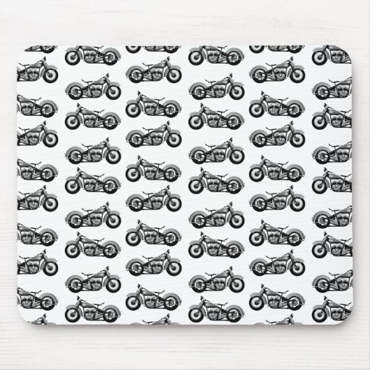 Vintages Fahrradmuster Mousepad (Vorne)