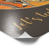 Vintages Fahrradpaar Fotodruck (Ecke)