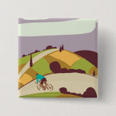 Vintages Fahrradposter Button (Vorderseite)