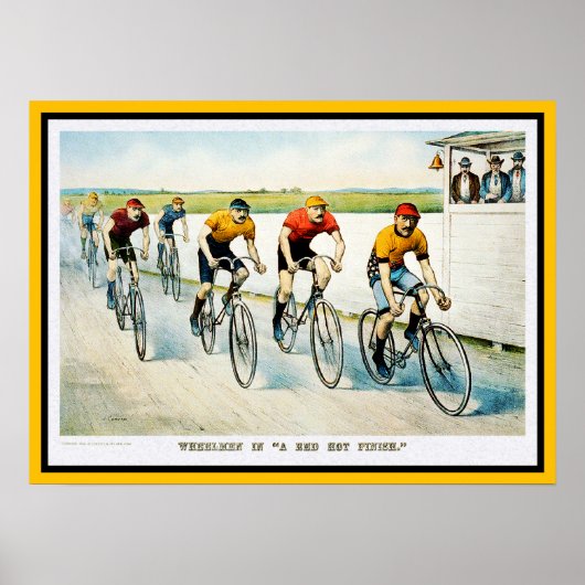 Vintages Fahrradposter drucken Poster (Vorne)