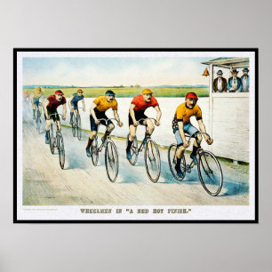 Vintages Fahrradposter drucken Poster