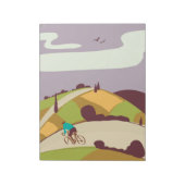 Vintages Fahrradposter Notizblock (Rotiert)