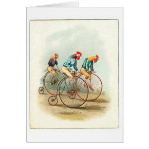 Vintages Fahrradposter, Pennyfarthing Rooster