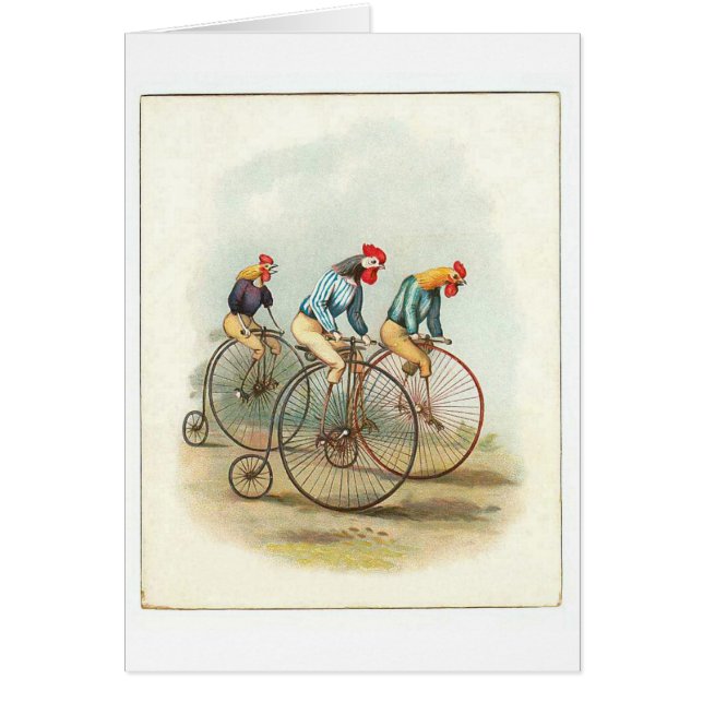 Vintages Fahrradposter, Pennyfarthing Rooster (Vorne)