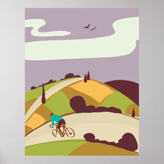 Vintages Fahrradposter Poster (Vorne)