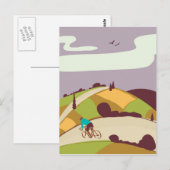Vintages Fahrradposter Postkarte (Vorne/Hinten)