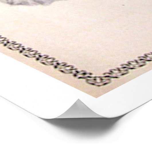 Vintages Fahrradwerbung Poster (Ecke)