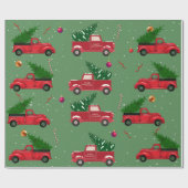 Vintages Falkenfestival Weihnachtsbaum Van Gift Geschenkpapier (Flach)