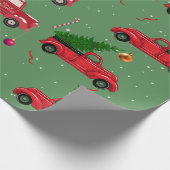 Vintages Falkenfestival Weihnachtsbaum Van Gift Geschenkpapier (Ecke)