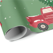 Vintages Falkenfestival Weihnachtsbaum Van Gift Geschenkpapier (Rolleneckpunkt)