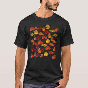 Vintages Fall Trees Muster T-Shirt