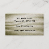 Vintages Faltgewebe Visitenkarte (Rückseite)