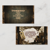 Vintages Familieheirlooms-Familien-Wiedersehen Visitenkarte (Vorne/Hinten)