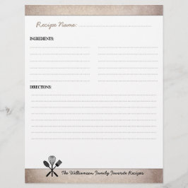 Vintages Familienkochbuch Recipid Binder Beilage