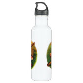 Vintages Fanggerät - Zigarren-Siegel Art, Robin Edelstahlflasche (Rückseite)