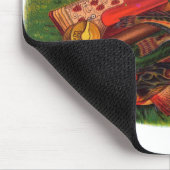 Vintages Fanggerät - Zigarren-Siegel Art, Robin Mousepad (Ecke)