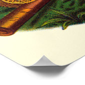 Vintages Fanggerät - Zigarren-Siegel Art, Robin Poster (Ecke)