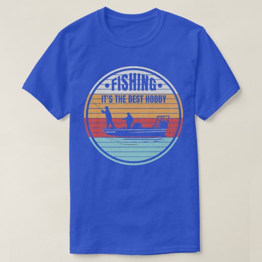 Vintages Fangmotiv, FischerGeschenkFisch T-Shirt (Design vorne)