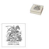 Vintages Fantasy Dragon Buchzeichen Gummistempel (Stempel)