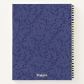 Vintages Farbmarbildmuster Notizblock (Rückseite)