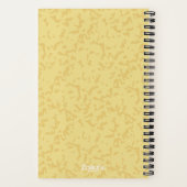 Vintages Farbmarbildmuster Notizblock (Rückseite)